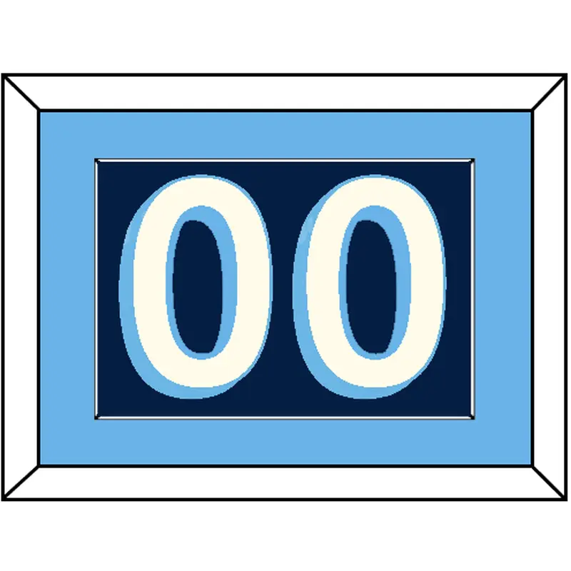 Pittsburgh Number (Back) - Alternate Navy Blue (2011-2013) - Single Mat 2