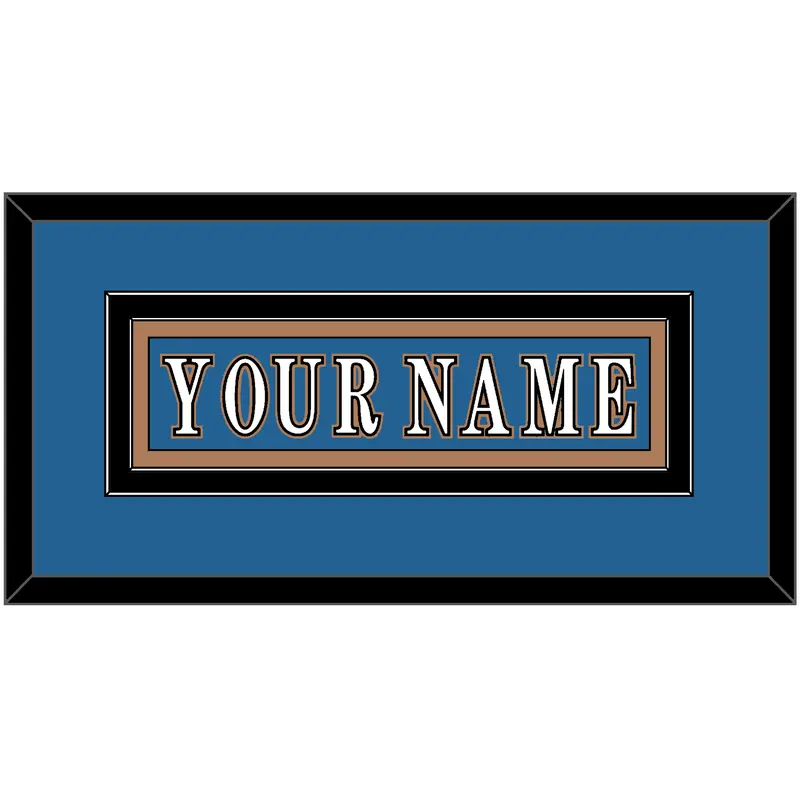 Washington Nameplate - Road Blue (1995-2000) - Double Mat 2