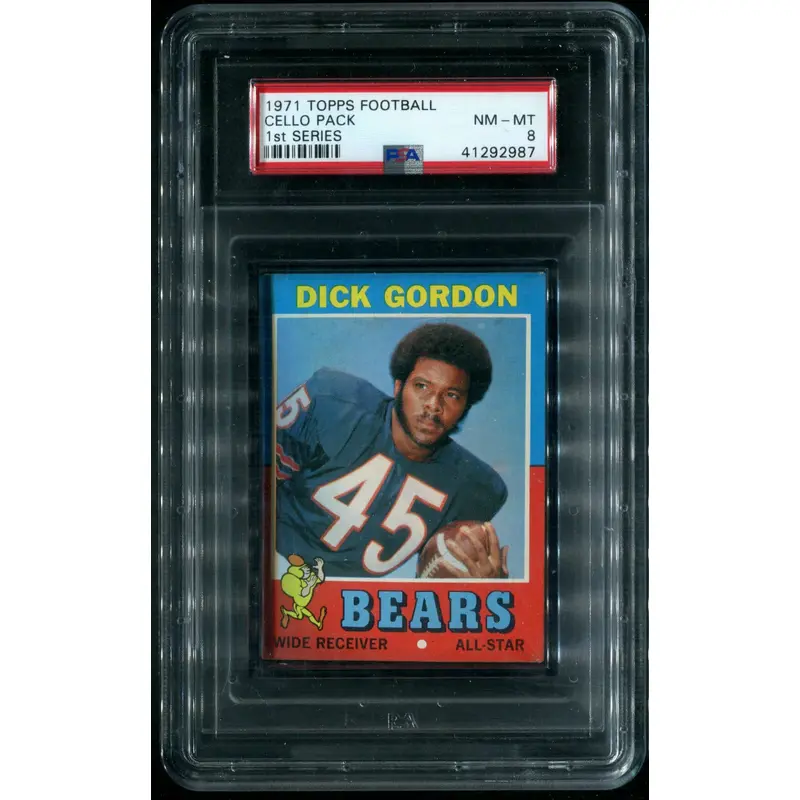 1971 Topps Football Unopened 1st Series Cello Pack PSA 8