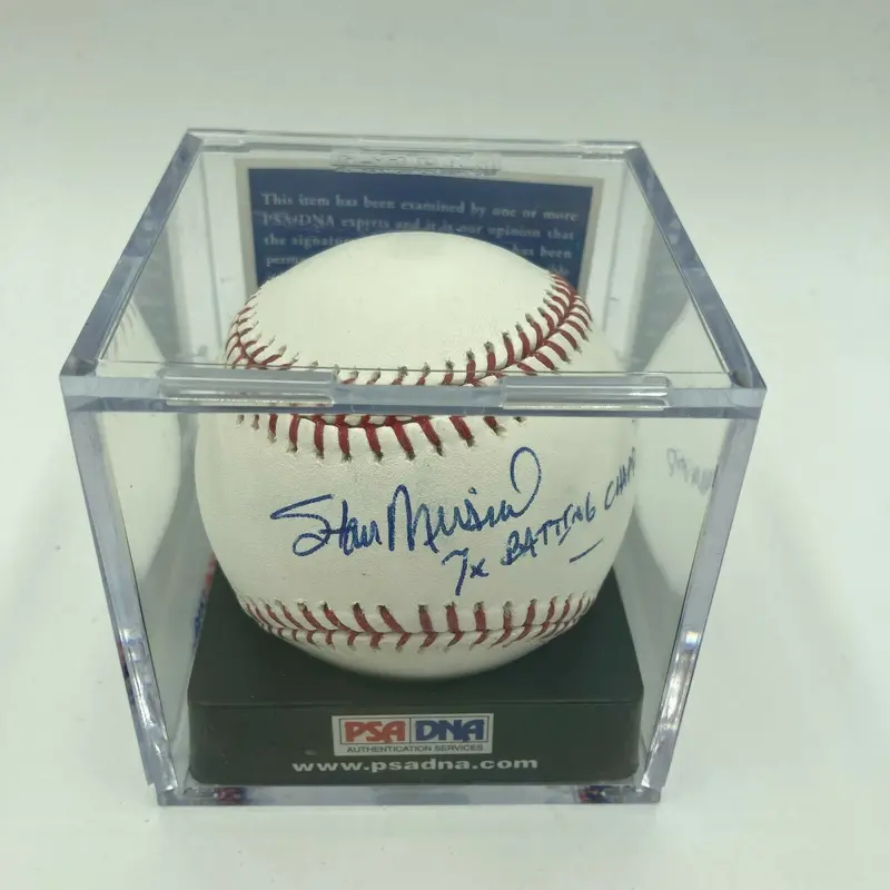 Stan Musial 7X Batting Titles Signed Major League Baseball PSA Graded 9.5 Mint+