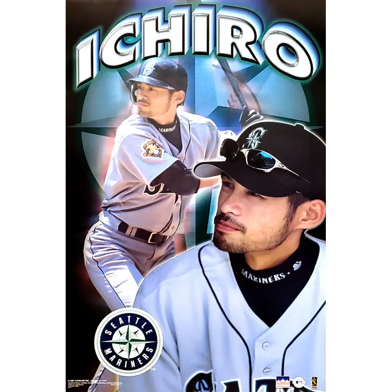 Ichiro Suzuki "Seattle Star" Seattle Mariners Poster - Starline 2001