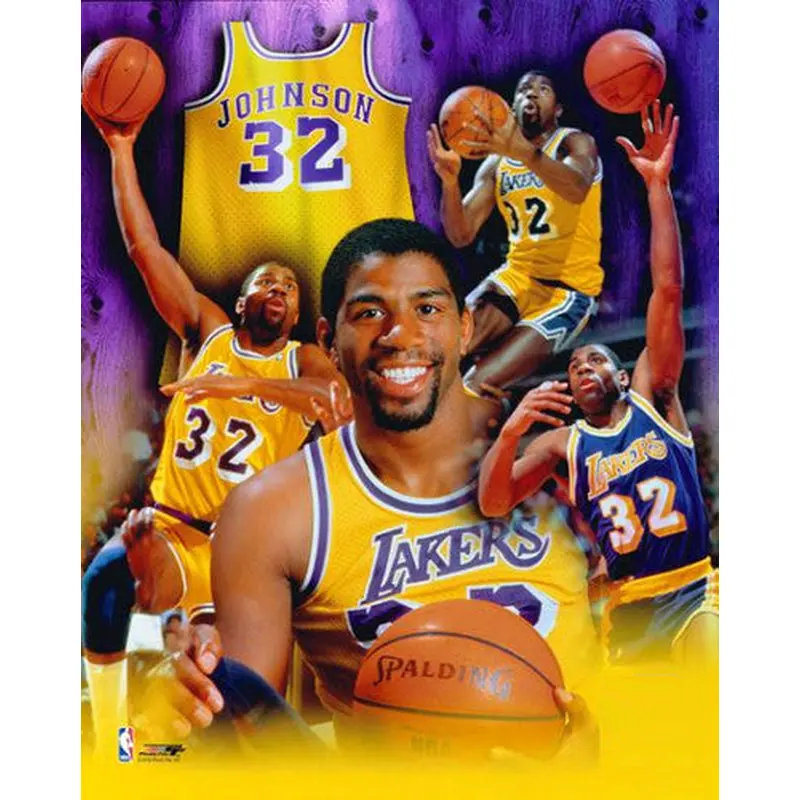 Magic Johnson "Legend" Career Commemorative Premium Poster - Photofile Inc.