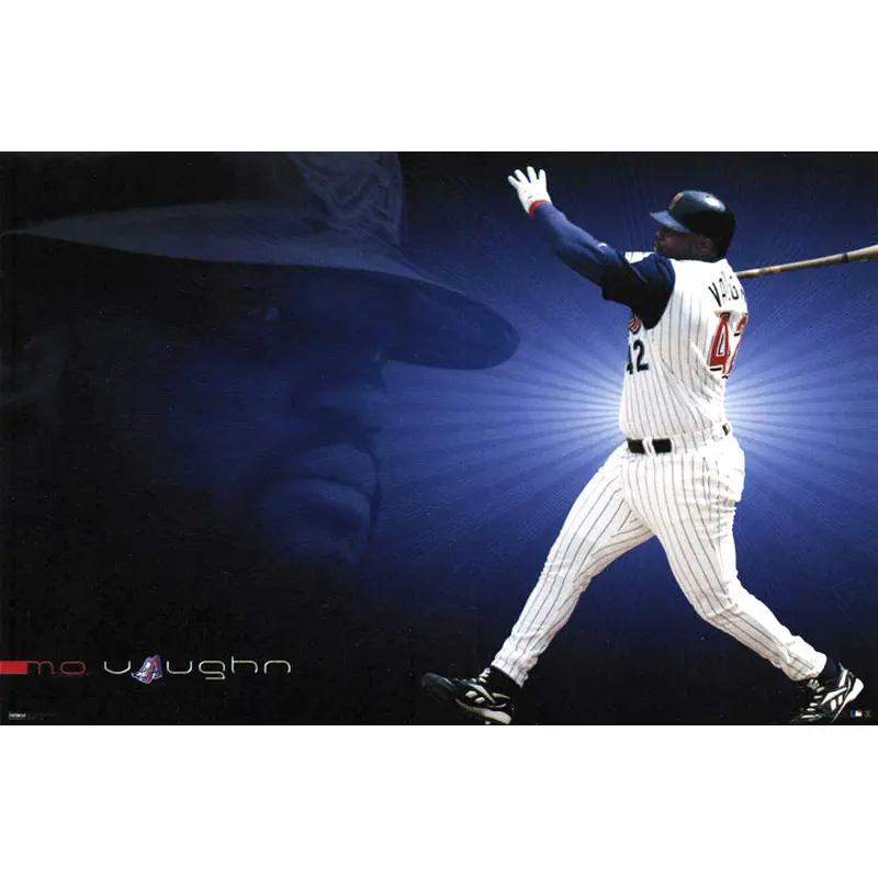 Mo Vaughn "Mo Power" Anaheim Angels MLB Action Poster - Costacos 1999