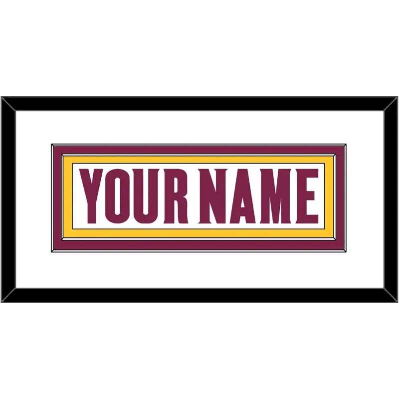 Arizona State Hockey Nameplate - Home White (2021-2022) - Double Mat 1