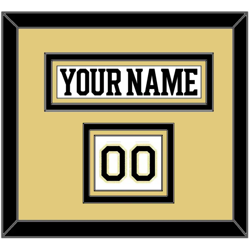 Boston Nameplate & Number (Shoulder) - Centennial Road White - Triple Mat 3
