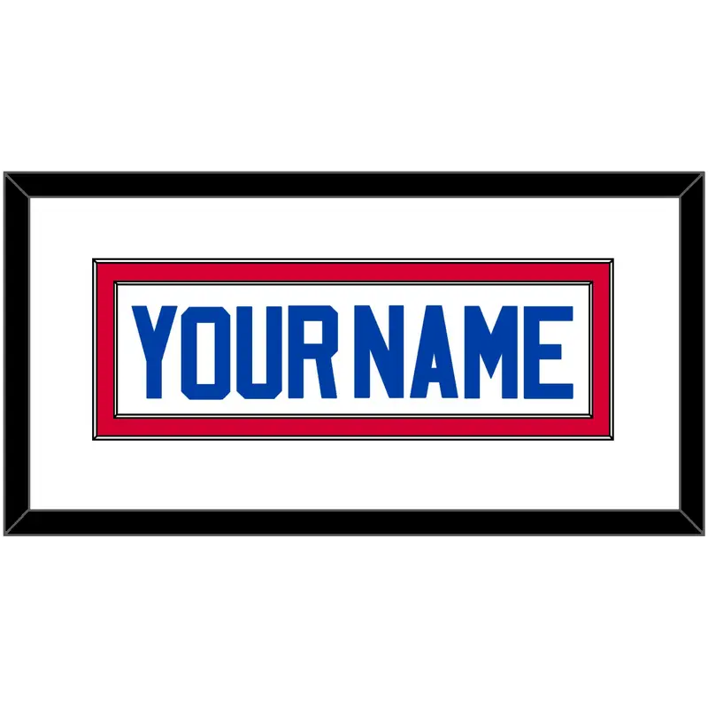 Detroit Name - Home White (1983-1996) - Double Mat 1