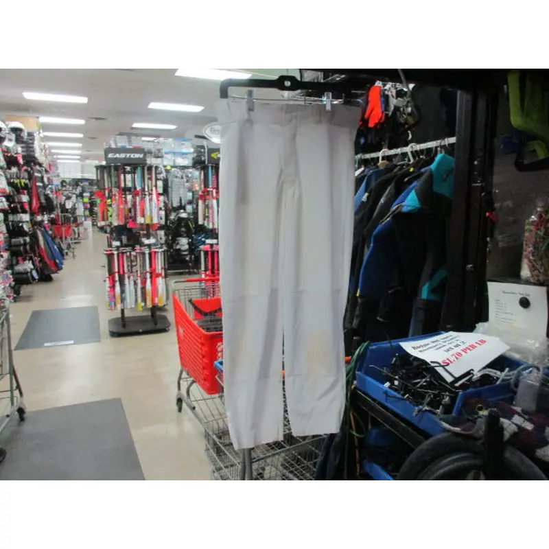 Used Champro White Baseball Pants Adult Medium - LEGS ARE CUT AT BOTTOM