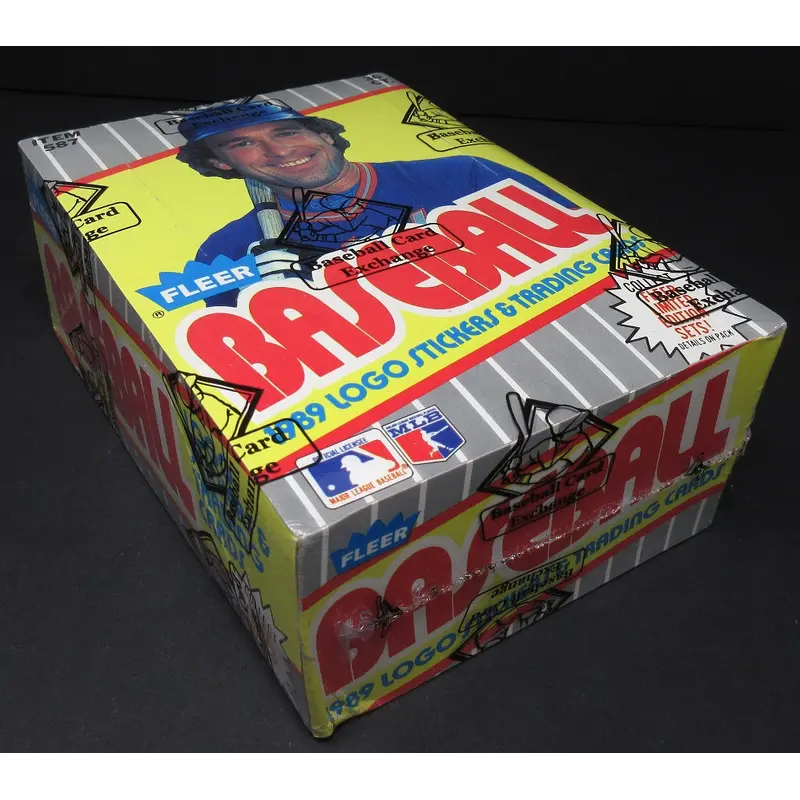 1989 Fleer Baseball Unopened Wax Box (FASC) (Code 83472)