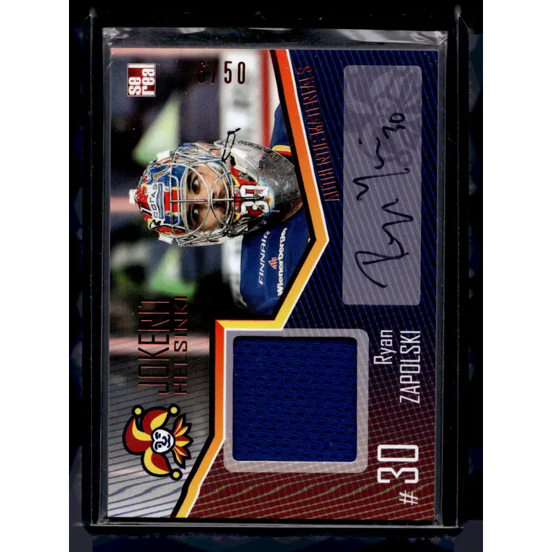 2016-17 Cereal Jokerit Authentic Jersey & Autograph - Ryan Zapolski #JOK-JER-A01 /50