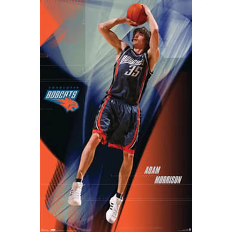 Adam Morrison "Action" Charlotte Bobcats NBA Poster - Costacos 2007