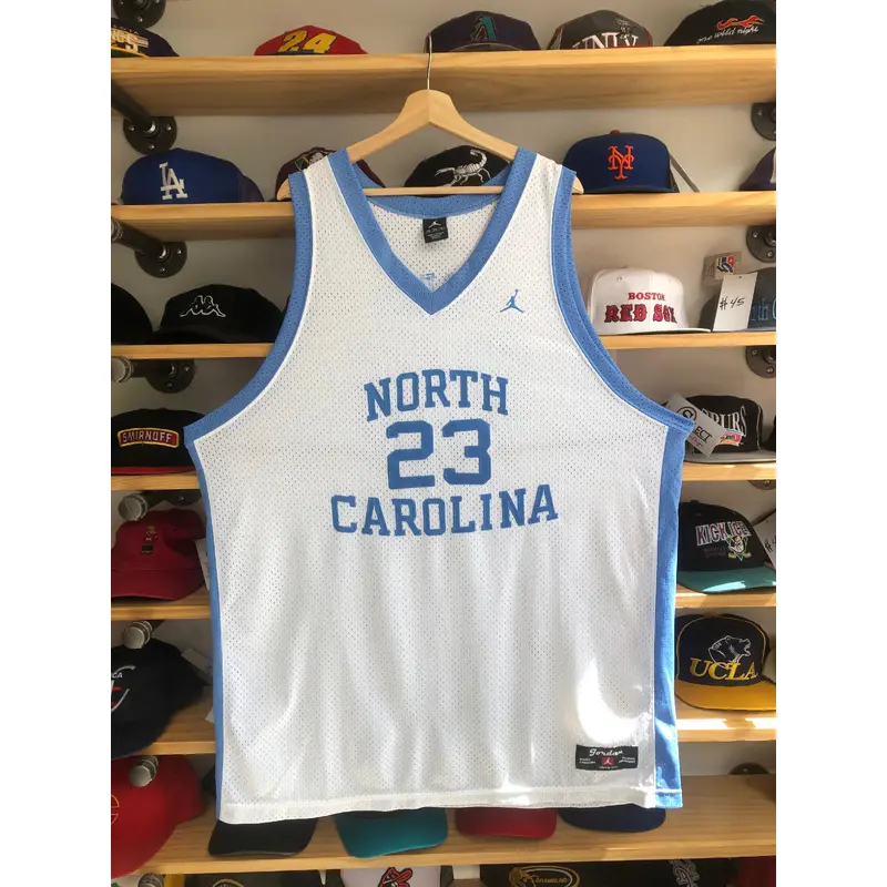 Vintage Jordan Brand UNC North Carolina Michael Jordan Jersey Size 4XL