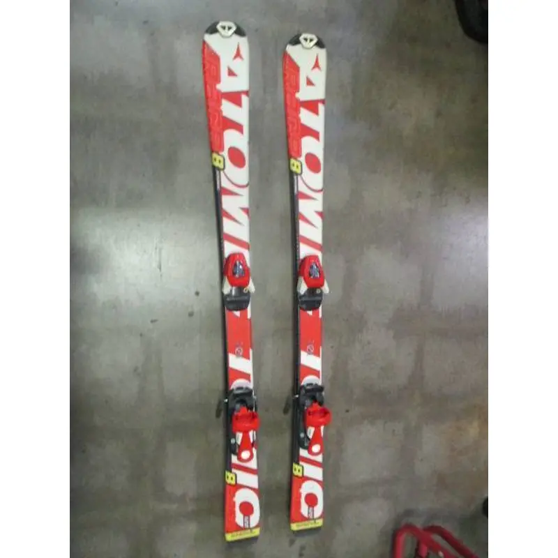 Used Atomic Race 8 120cm Downhill Skis w/ Atomic 045 Bindings