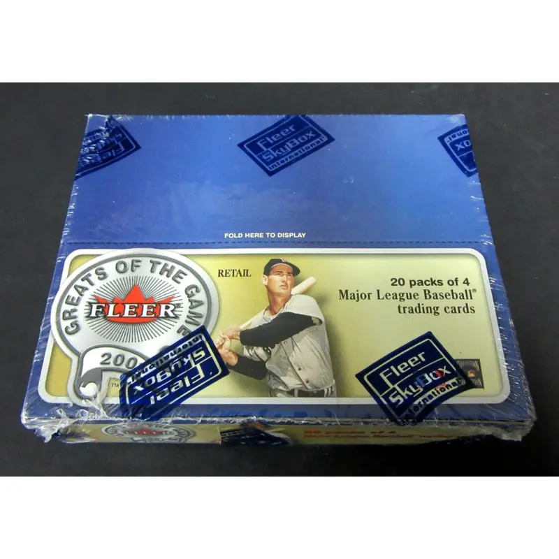 2001 Fleer Greats of the Game Baseball Box (Retail)