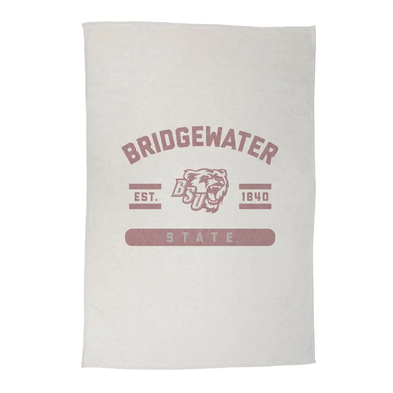 Bridgewater State Sublimated Sweatshirt Blanket