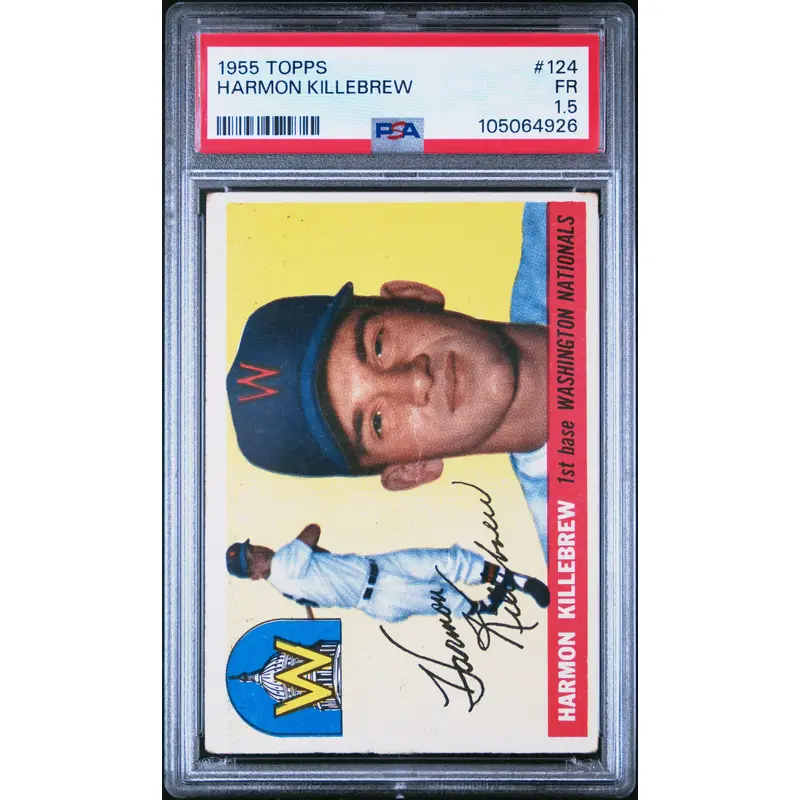 Harmon Killebrew 1955 Topps Rookie #124 PSA 1.5 Fair 4926