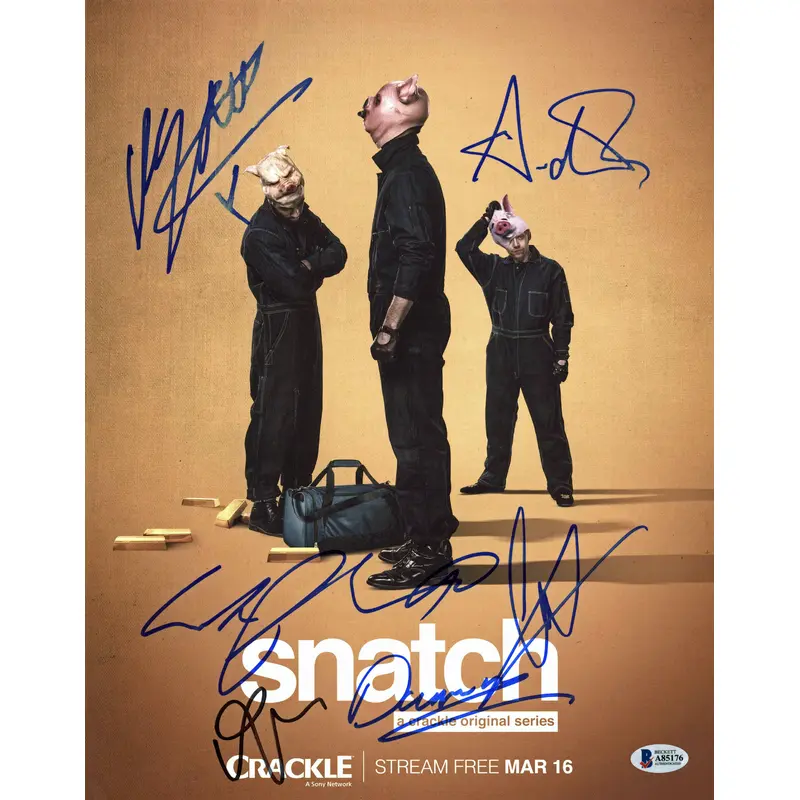 Snatch (Grint, Rakoff, Scott +3) Authentic Signed 11x14 Photo BAS #A85176