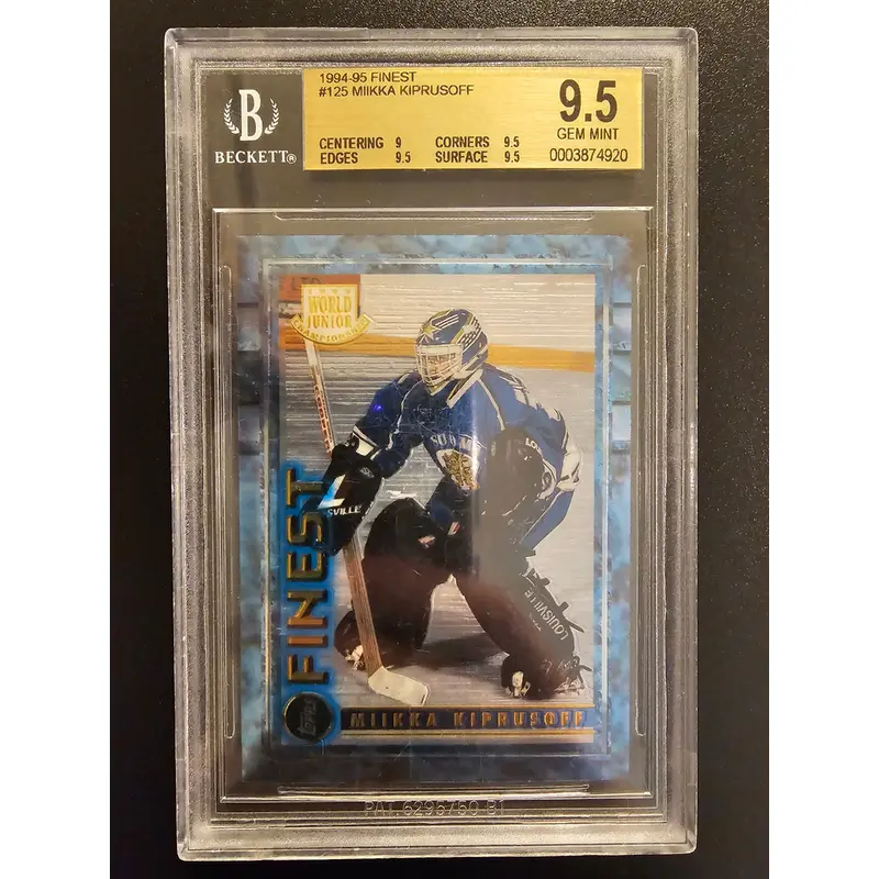 1994-95 Topps Finest - Miikka Kiprusoff #125 BGS 9.5 RC