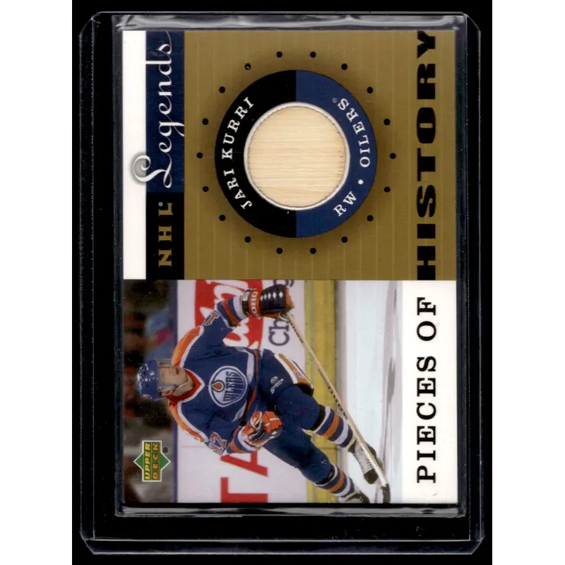 2001-02 Upper Deck Legends - Pieces of History Sticks - Jari Kurri #PH-JK
