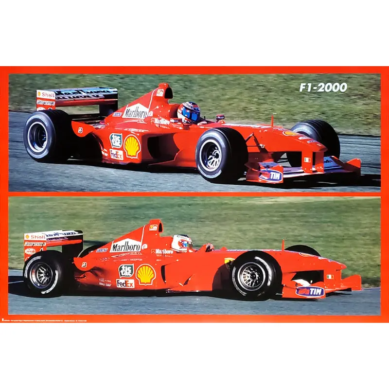 Ferrari F1-2000 Race Cars Poster - Nuova (Italy) 2000