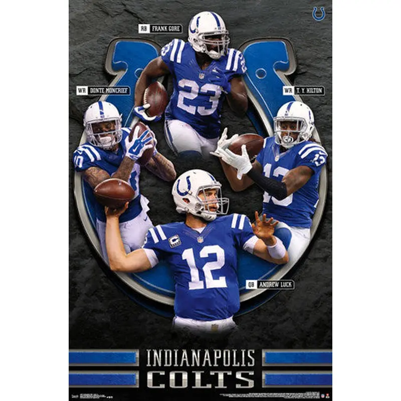 Indianapolis Colts "Superstars 2016" 4-Player NFL Action Poster - Trends International