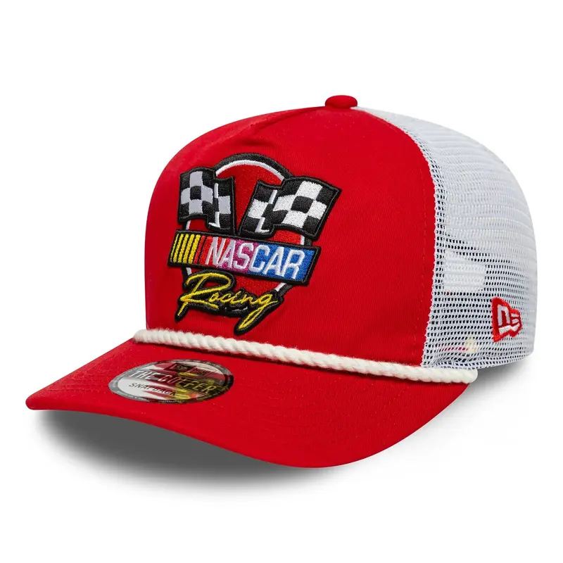 Nascar Classics Flag Red Golfer Adjustable Cap