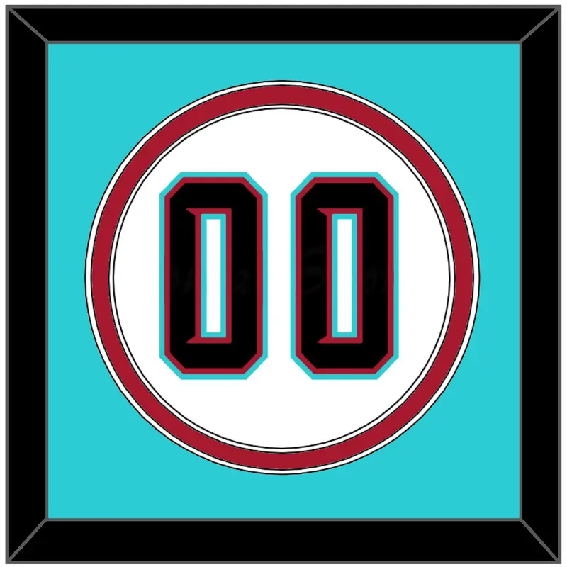 Arizona Number - Alternate Home White (2020-2023) - Double Mat 4