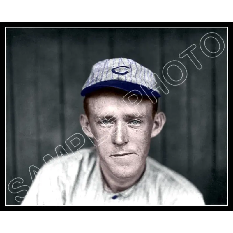 Johnny Evers Colorized 8X10 Photo - Chicago Cubs 1911 T205 Card - 289
