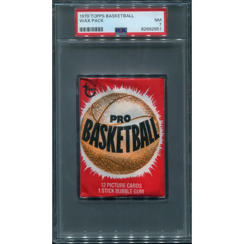 1979 1979/80 Topps Basketball Unopened Wax Pack PSA 7 *2851
