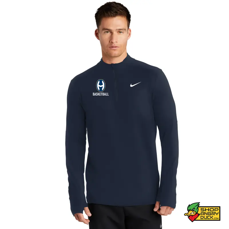 EMBROIDERED H logo Hoban Basketball Nike Half Zip