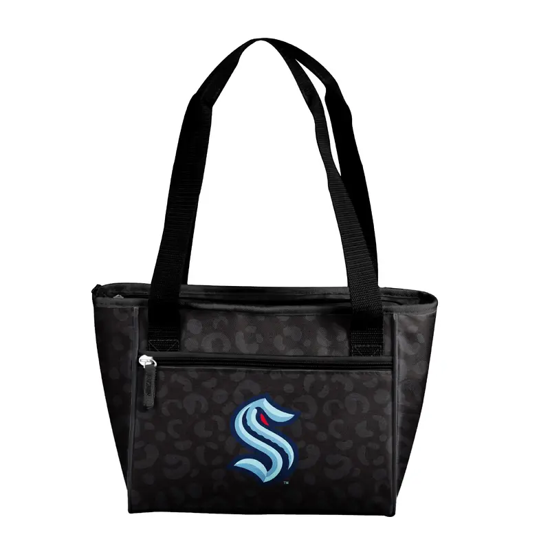 Seattle Kraken Leopard Print 16 Can Cooler Tote