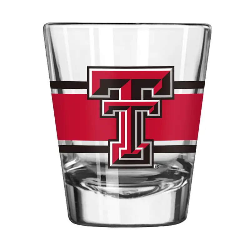 Texas Tech 2oz Stripe Shot Glass