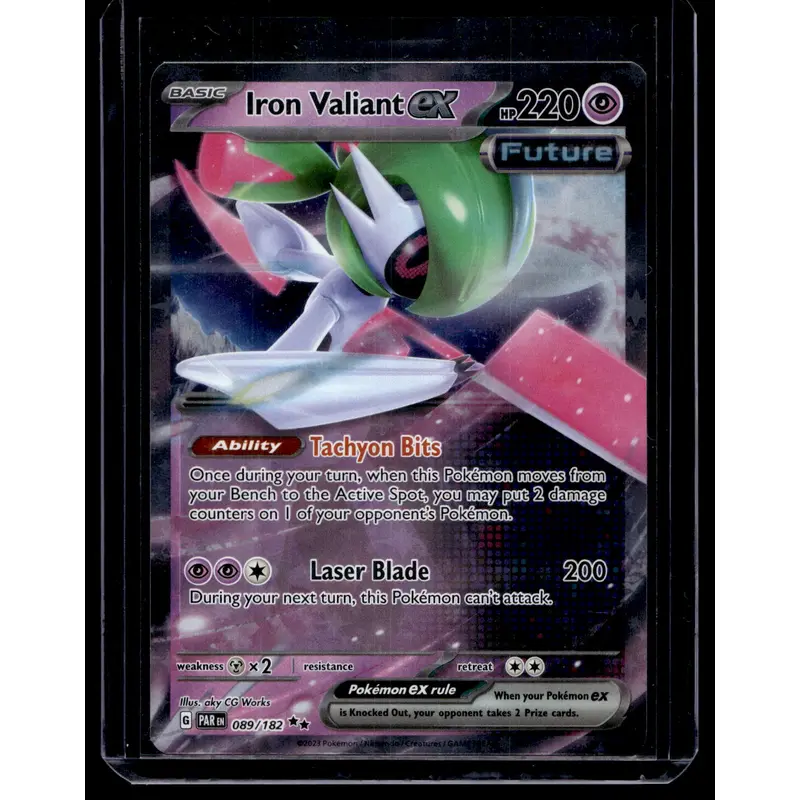 2023 Pokemon - Scarlet & Violet - Paradox Rift - Iron Valiant ex #089