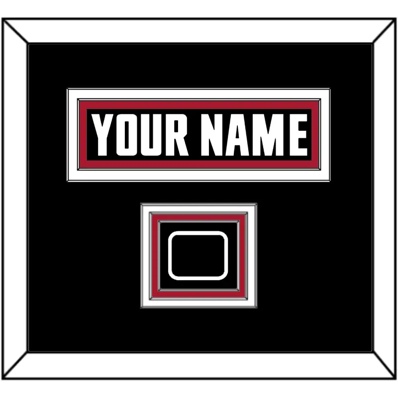 Atlanta Nameplate & Jersey Logo Patch - Home Black - Triple Mat 2