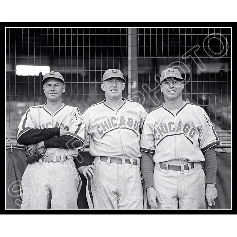 Gabby Hartnett Billy Herman 8X10 Photo - 1939 Chicago Cubs Stan Hack - 1832
