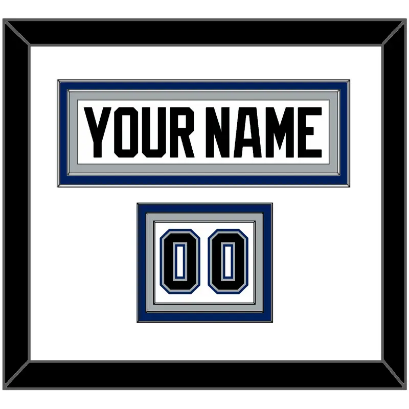 Tampa Bay Nameplate & Number (Shoulder) - Home White (2001-2007) - Triple Mat 1