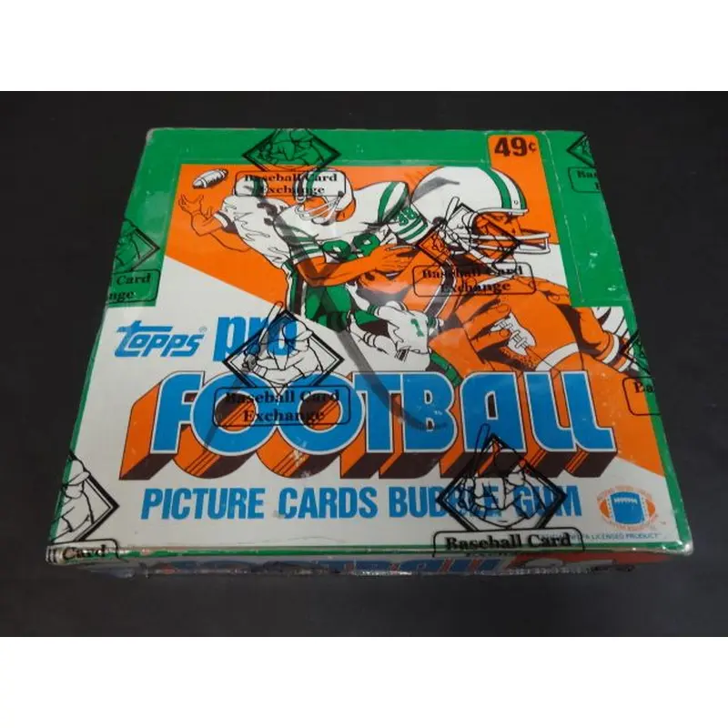 1981 Topps Football Unopened Cello Box (BBCE) (X-Out)