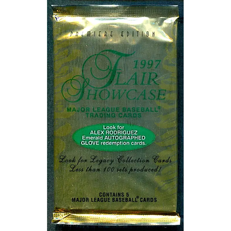 1997 Fleer Flair Showcase Baseball Unopened Pack (5)