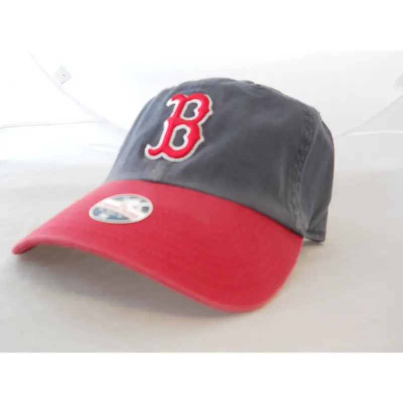 Boston Red Sox Hat Fitted Navy w/ Red B & Red Visor