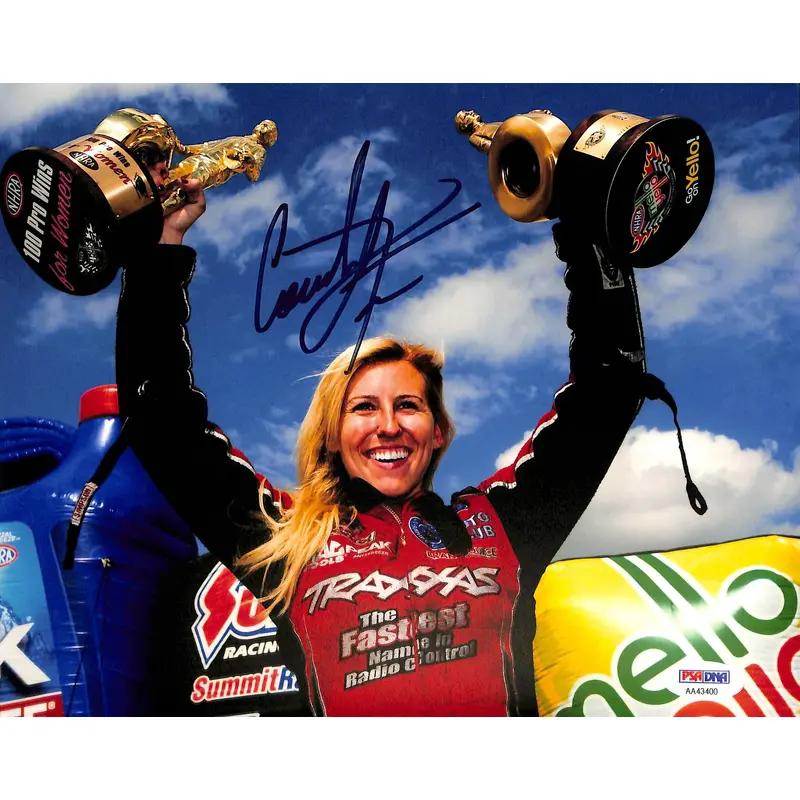 Courtney Force NHRA Drag Racing Authentic Signed 8x10 Photo PSA/DNA #AA43400