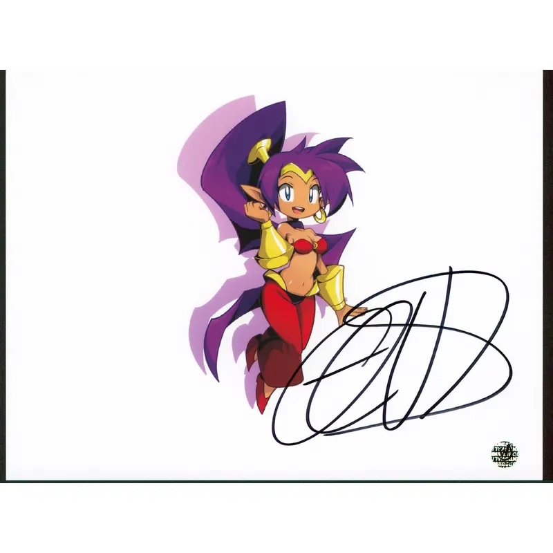 Cristina Vee Shantae Authentic Signed 8.5x11 Photo Wizard World #022425