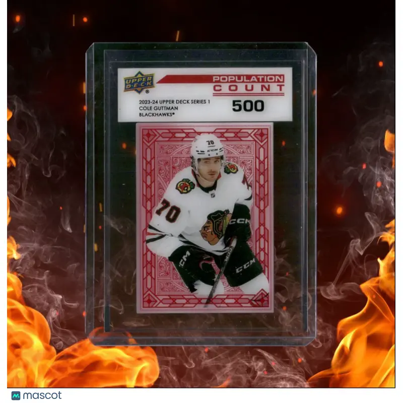 2023-24 Upper Deck Cole Guttman Population Count 500 Red Rookie /500 #107