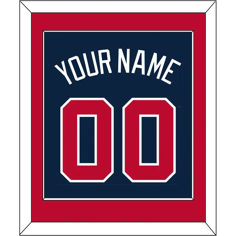 Atlanta Name & Number - Alternate Road Blue - Single Mat 2