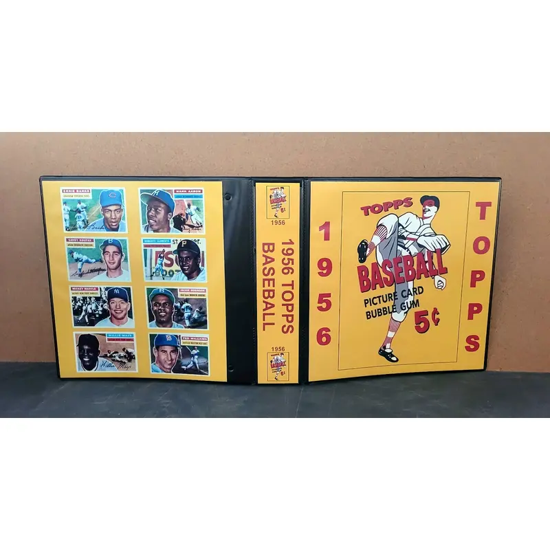 1956 Topps Baseball Cards Custom Made Album Binder 3 Sizes - 3460