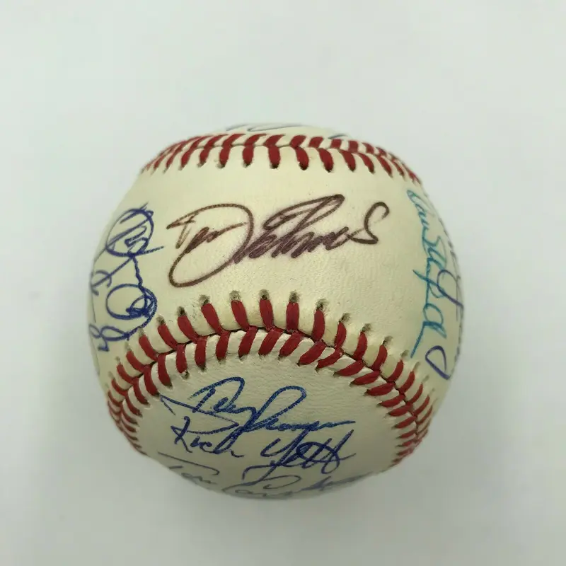 1987 Cleveland Indians Team Signed Official American League Baseball Joe Carter