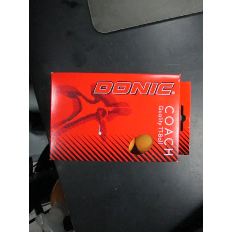 Donic Coach Quality Table Tennis Balls 6 Pack Orange