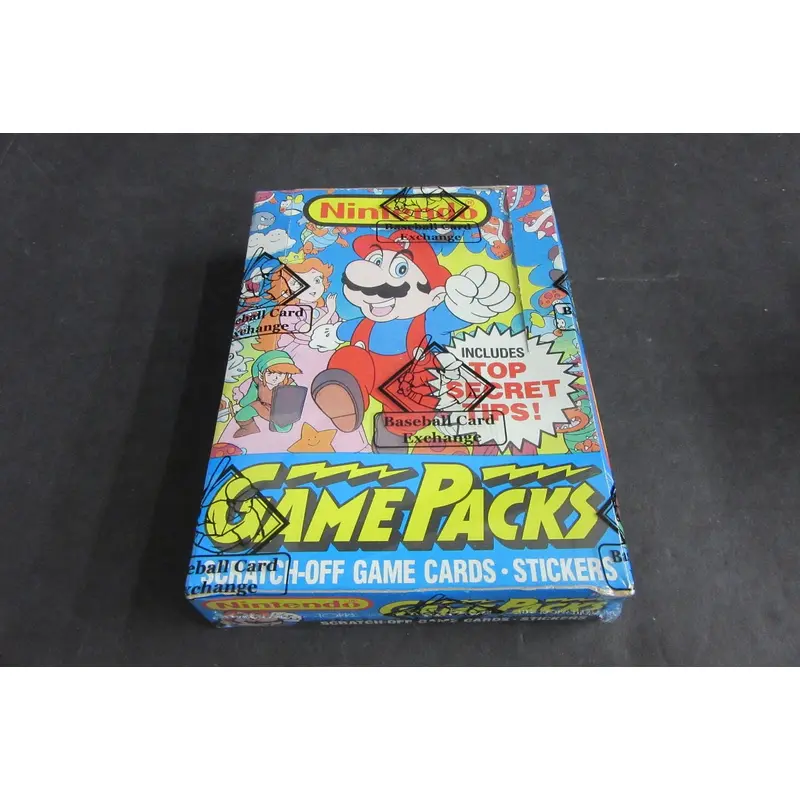 1989 Topps Nintendo GamePacks Unopened Wax Box (BBCE) (Non)
