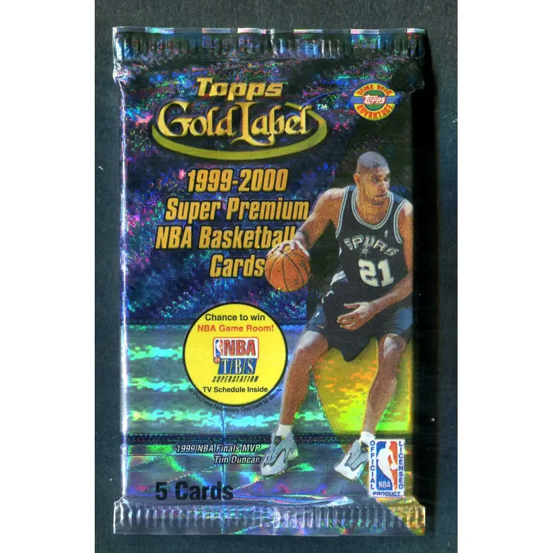 1999/00 Topps Gold Label Basketball Unopened Pack (HTA) (5)