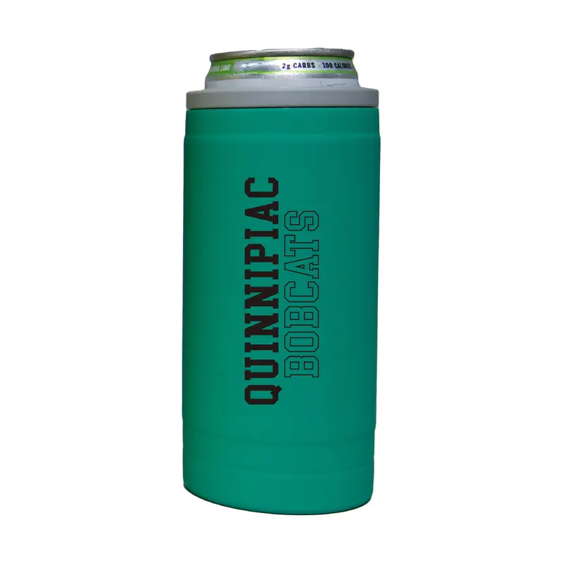 Quinnipiac 12oz Optic Stacked Soft Touch Slim Coolie
