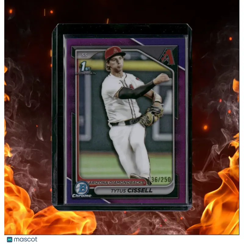2024 Bowman Chrome Tytus Cissell 1st Prospect Purple Refractor 136/250 #BDC-157