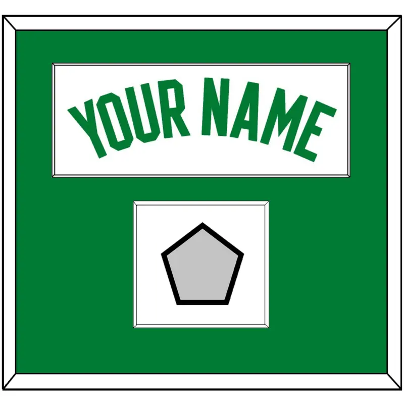 Boston Name & Trophy Patch - White Association - Single Mat 1